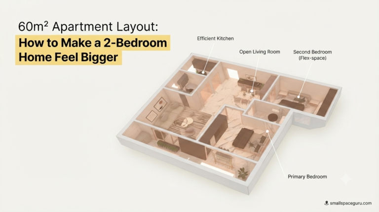 60m² Apartment Layout: How to Make a 2-Bedroom Home Feel Bigger