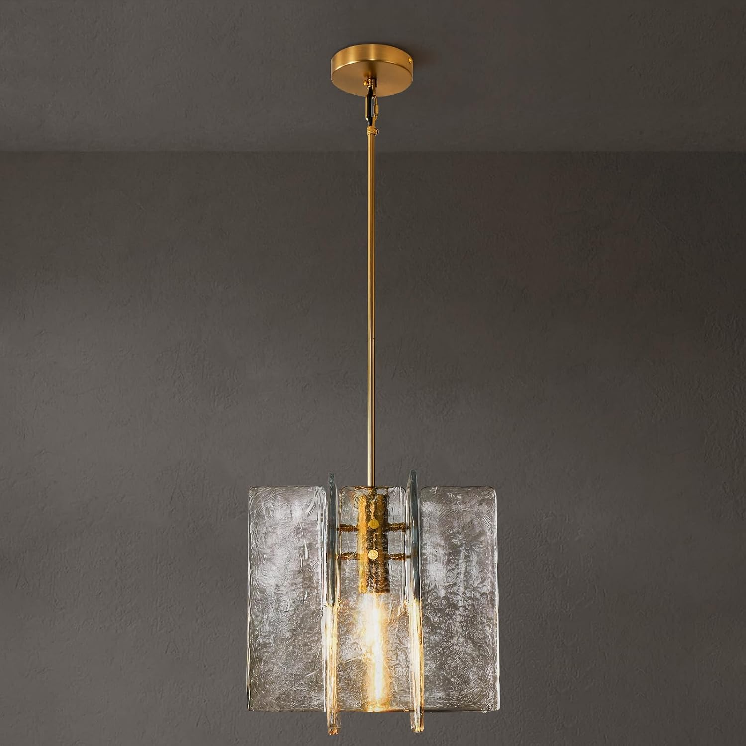 SYBDZSWJ Stacked Glass Entryway Pendant